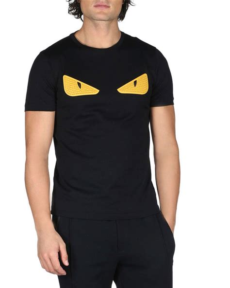 fendi logo shirt eyes|Fendi t shirt original.